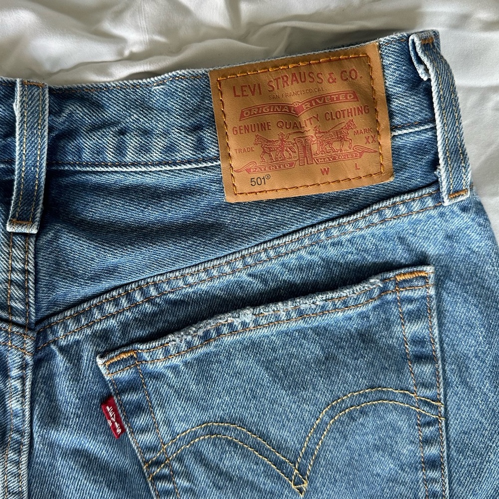 LEVIS 501 HIGH RISE SHORTS - Picture 7 of 7